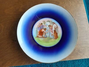 Antique Crown Victoria Porcelain Portrait Plate Neoclasic Pattern - Picture 1 of 4