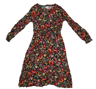 Vestido Croft & Barrow Midi Cintura Calada Manga Larga Cuello Redondo Cachemira Para Mujer M Foto 1 de 4