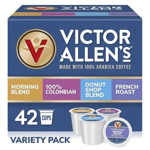 Victor Allen Coffee Favorites Varietà Caffè da 42 a 192 Ct Keurig Kcups SPEDIZIONE GRATUITA - Foto 1 di 5