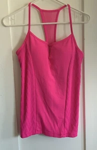 NWT 90 Degree By Reflex Hot Pink Racerback Workout Top Size Small - Picture 1 of 4