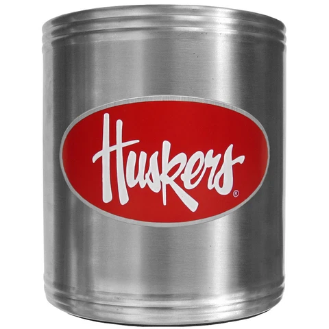 Nebraska Cornhuskers Insulated Stainless Steel Can Cooler Coozie NCAA Licensed Cover