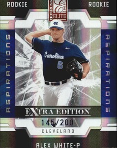 2009 Donruss Elite Extra Edition Aspirations Baseball Card #55 Alex White /200