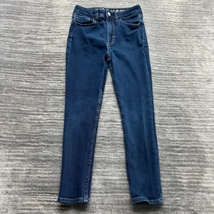 Gap Jeans Size 10 Youth Girls Sky High Skinny Ankle Stretch Blue Denim - Picture 1 of 11
