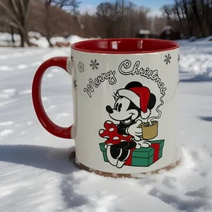 Minnie Mouse Disney -Frohe Weihnachten- große Tasse weiß rot - Bild 1 von 4