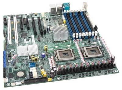 Intel S5000PSL 2x LGA771 8x DDR2 SAS E11025-302 S5000PSLSASR - Image 1 of 2