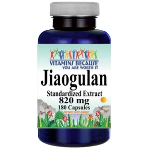 Jiaogulan 820mg 180Caps Gynostemma Pentaphyllum/AMPK Activator Standardized - Picture 1 of 2