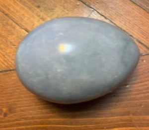 Angelite?Celestite?Calcite?Quartz? Blue Crystal Egg, 2.46",62.5 mm,159 g, 5.6 oz - Picture 1 of 5