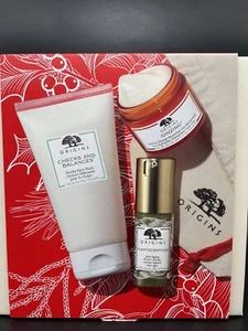 Origins - 3-pc Skincare Set with Forthy Face Wash, Anti-Aging Serum, Oil-Free Ge - Picture 1 of 2