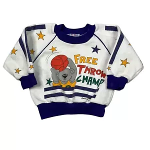 Vintage 80s Koala Basketball Crewneck Sweatshirt Baby Fair FLAW Baby 18 Months - Picture 1 of 9