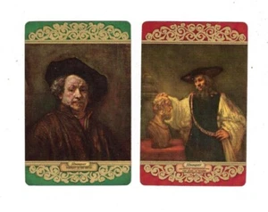 Par de cartas de intercambio/tarjetas de juego Arrco vintage - Rembrandt - Imagen 1 de 1