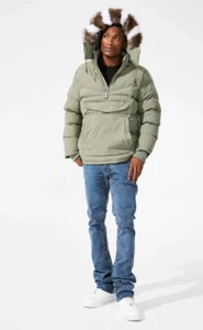 JORDAN CRAIG CONCORD PULLOVER ANORAK JACKET (ARMY GREEN) - Picture 1 of 3
