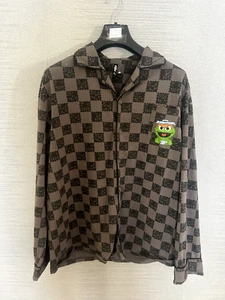 MENS XXL SESAME STREET OSCAR THE GROUCH HEAVY COTTON/SPANDEX SHIRT JACKET - Picture 1 of 6