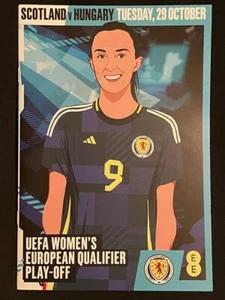 Scotland v Hungary 29/10/24 Women's Euro 2025 Play Off Programme at Hibernian - Picture 1 of 1