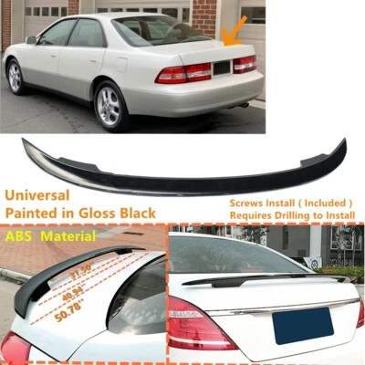 Fit For 1997-2001 Lexus ES ES300 Trunk Spoiler Wing Gloss Black 51'' Universal - Изображение 1 из 4