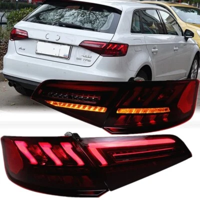 Luz trasera LED DRL señal dinámica para Audi A3 S3 Sportback 2013-2020 Foto 1 de 4