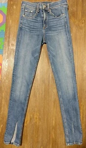 Rag Bone High Rise Slit Ankle Med Wash Blue Denim Jeans Damen Gr. 26 - Bild 1 von 7