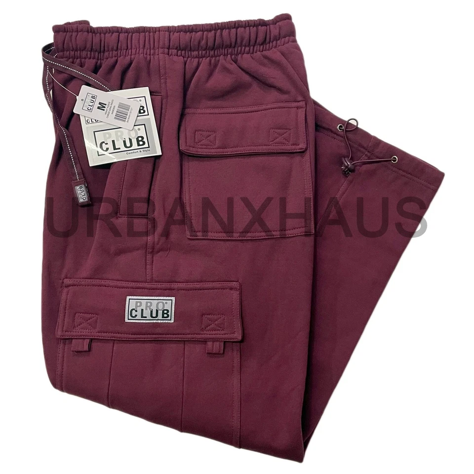 PANTALONES DEPORTIVOS PRO CLUB CARGO POLAR PESO PESADO PARA HOMBRE *5 COLORES XS-3XL Foto 1 de 1