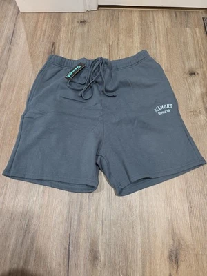 New Diamond Supply Co. GREY/BLUE Men's Fleece Sweat Short RSHRT-15 - Image 1 of 4