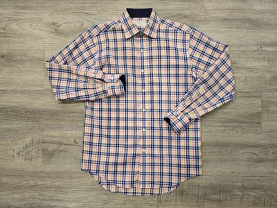 Lorenzo Uomo The Perfect White Shirt Mens 15.5 (32-33) Colorful Trim Fit Cotton - Image 1 of 4