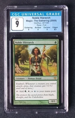 Mtg Noble Hierarch (CGC) 9 Conflux Rare Foil [2009] - Image 1 of 2