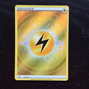Lightning Energy 155/159 Pokemon Crown Zenith Texture Full Art Ultra Rare NM - Picture 1 of 2