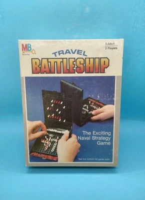 vtg 1984 Milton Bradley TRAVEL BATTLESHIP Board Game #4419 COMPLETE w/Retail Box - Image 1 of 4