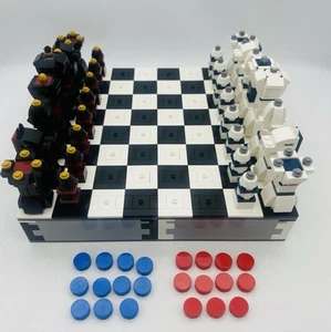 Complete - LEGO 40174 Iconic Chess & Checkers Set 2 in 1 - Retired No Box - Picture 1 of 8