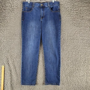 Ruby Rd. Jeans para mujer 12 azules elásticos tiro medio rectos *EXCELENTE ESTADO* - Imagen 1 de 13