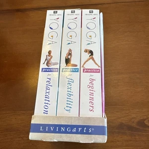 Yoga Journal Beginner's Practice (VHS, 2000) LOT OF 3 Living Arts MINTY - Picture 1 of 12