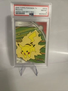2000 Topps Pokemon TV # 25 HV6 Pikachu Animación Serie 3 💎PSA 8💎 De colección Raro - Imagen 1 de 4