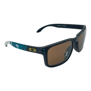 Oakley NFL Jacksonville Jaguars Holbrook Matte Black Prizm Tungsten Sunglasses - Picture 1 of 9
