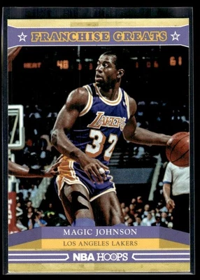 2012-13 Hoops Franchise Greats Magic Johnson Los Angeles Lakers #1 - Image 1 of 2
