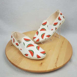 FLOSSY STYLE Shoes Womens US 6 EU 37 Canvas Espadrilles Watermelon Slip-On Flats - Picture 1 of 23