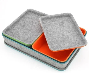 Welaxy, Stapelbare Deckel Schublade Organizer Behälter, Filz, 3er Pack, Details lesen - Bild 1 von 3