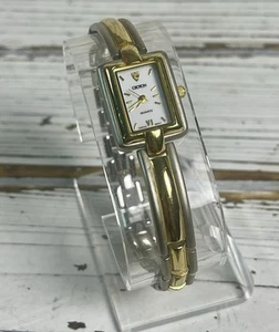 Orologio donna bicolore placcato oro Croton 23 KT NUOVA BATTERIA Swiss Movt - Foto 1 di 12