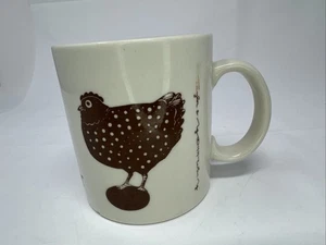 Taylor & Ng Le Poulet Mug 1979 Brown Chicken Imperfection On Base - Picture 1 of 9