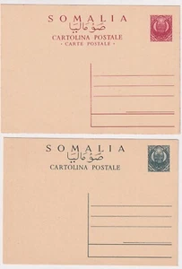 Somalia A.F.I.S 1950 Postcard Star And Half Moon 15c. And 35c. (Cod.6611) - Picture 1 of 1