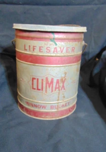 Vintage Bait Bucket/ Minnow Pail Climax Lifesaver - Picture 1 of 5