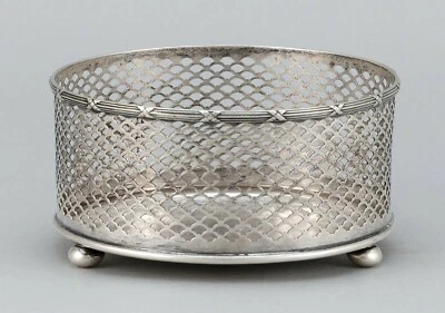 A133 MERIDEN BRITTANIA CO. STERLING SILVER WINE BOTTLE COASTER - Image 1 of 2