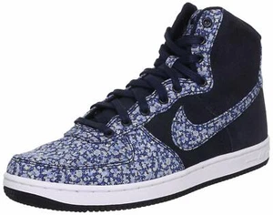 WMNS NIKE AIR FORCE 1 LIGHT HI LIB 540854-400 LIBERTY LONDON OBSIDIAN 5-6  2014 - Picture 1 of 5