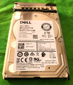 Dell 2TB 7.2K RPM 12G 2.5" SAS 0TMVN7 ST2000NX0463 TMVN7 GEN14 Caddy DXD9H @ T - Picture 1 of 4