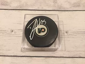 Michael Del Zotto signed handsigniert Philadelphia Flyers Hockey Puck b - Bild 1 von 1