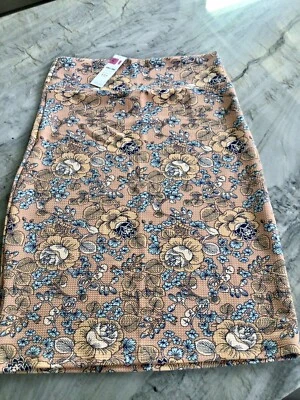 Falda Lápiz Elástica Agnes & Dora, Talla XL, Rubor Coral Floral, NUEVA Foto 1 de 4