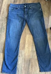 True Religion Jeans Mens 40X34 Ricky Relaxed Straight Denim VINTAGE - Picture 1 of 10