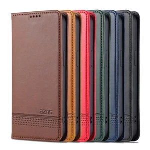 For Samsung S25 S24 S23 S22 S21 S20 Ultra S9 Leather Book Phone Wallet Flip Case - Picture 1 of 15