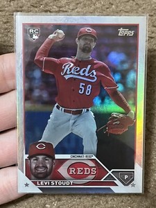 2023 Topps Update Levi Stoudt Rookie Rainbow Foil #US149 Cincinnati Reds RC