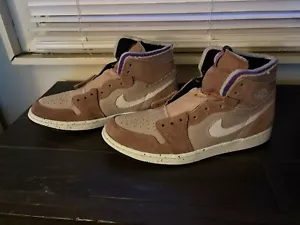 Size 11.5 - Air Jordan 1 Zoom Comfort High Fossil Stone - Picture 1 of 5