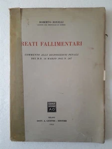 Reati fallimentari Roberto Rovelli 1952 - Picture 1 of 1