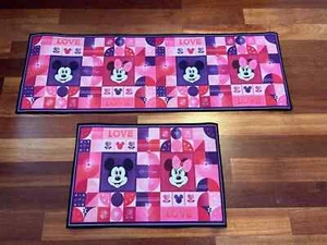2 SETS Mickey Mouse Floor Mat, Non-Slip For Kitchen/Bathroom, 40cm*60 & 40*115cm - Picture 1 of 6