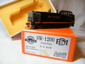 PRECISION SCALE IRON HORSE MODELS BRASS EMD SW-1200 D&RGW FACTORY PAINTED